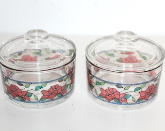 Set of two storage jars -- vintage