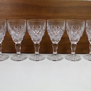 Lead crystal champagne glasses six pieces