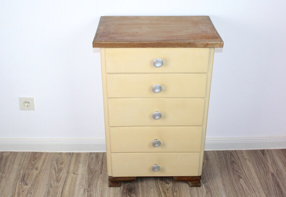 Antique Dresser In Cream White Vintage Etsy