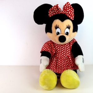 Vintage Minnie Mouse plush toy I original Disney