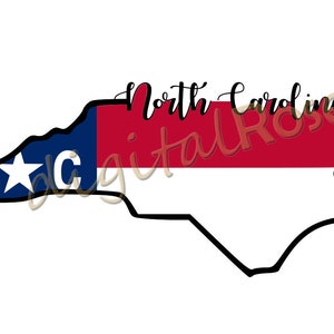 North Carolina - State Flag outline svg, dxf, eps, png