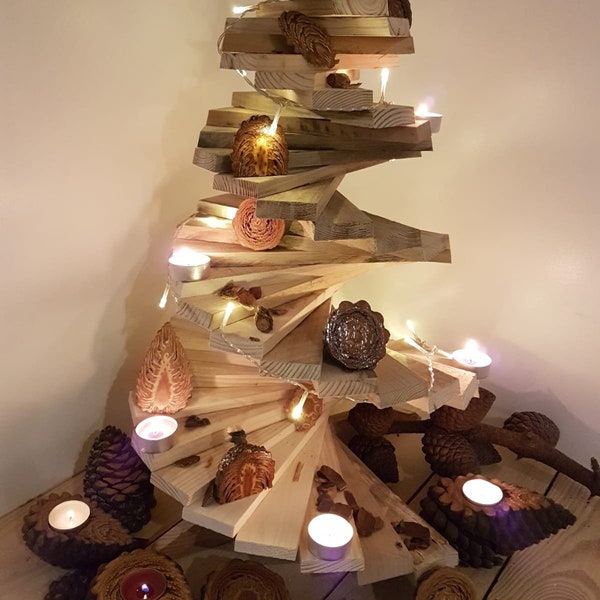 Half Size Wooden Christmas Tree