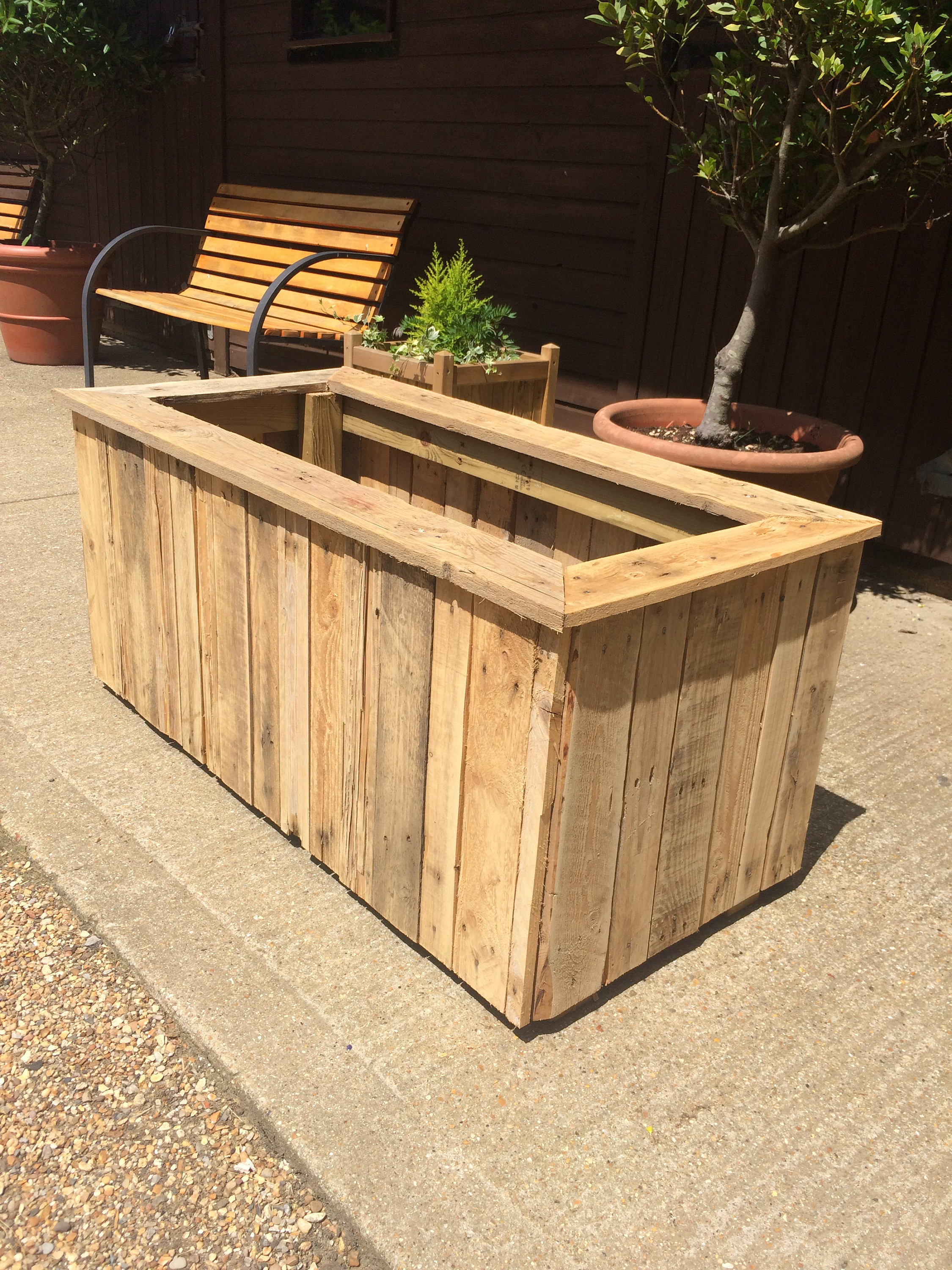 Wooden Box Planters Etsy UK