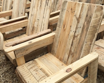 Oversized Wooden Pallet Chair