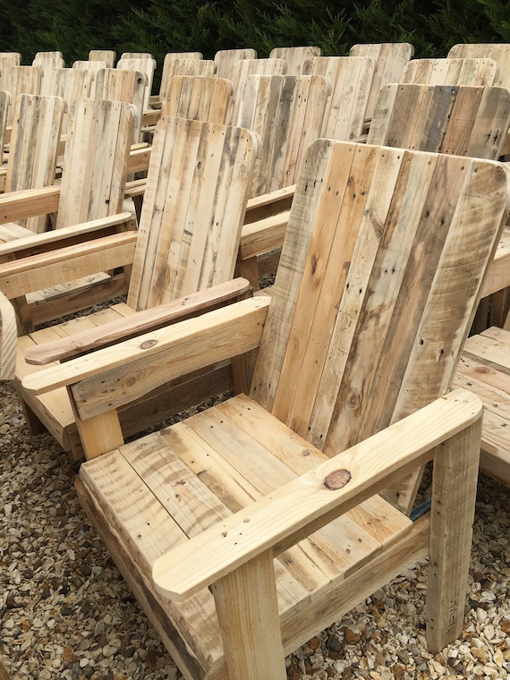 Chaise de palette en bois surdimensionnée - Etsy France