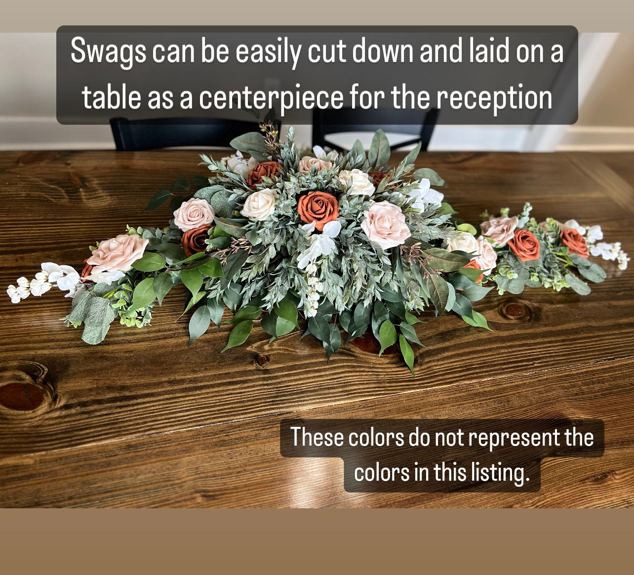 Terracotta, Rust, and Cream Arbor Swags, Wedding Arbor Decor - Etsy