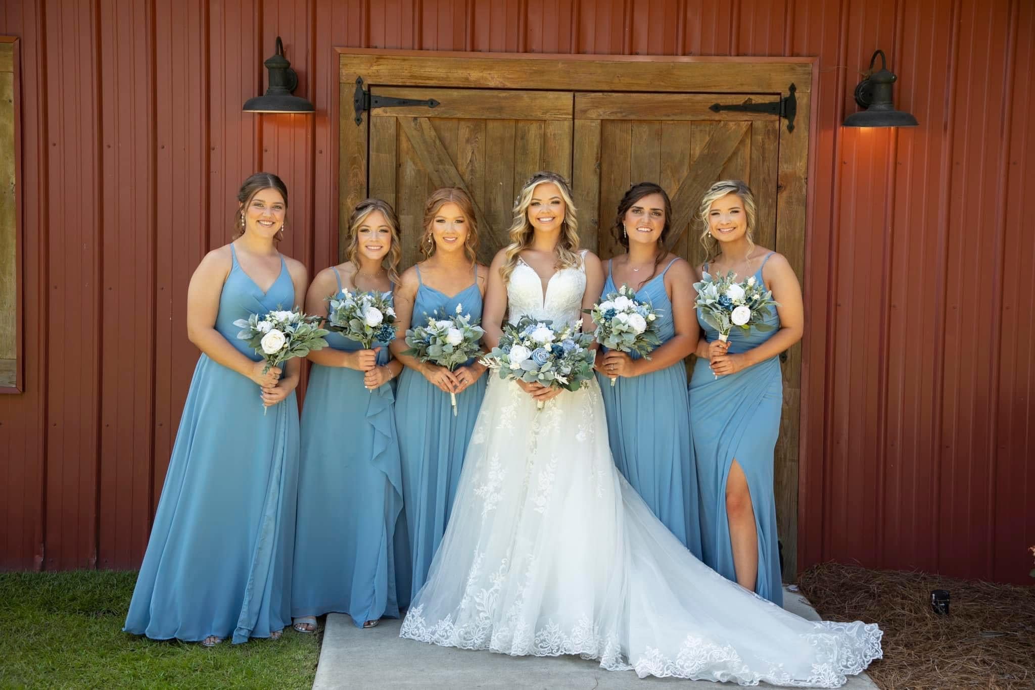 green emerald velvet dress Berylove Women Dusty Sage Wedding Guest Dress A Line Spaghetti Straps Maxi Bridesmaid Dress with Ruffles, Dusty Sage / Custom main image 0