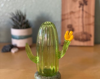 Saguaro Sculpture - Glass Cactus - Cacti Lover