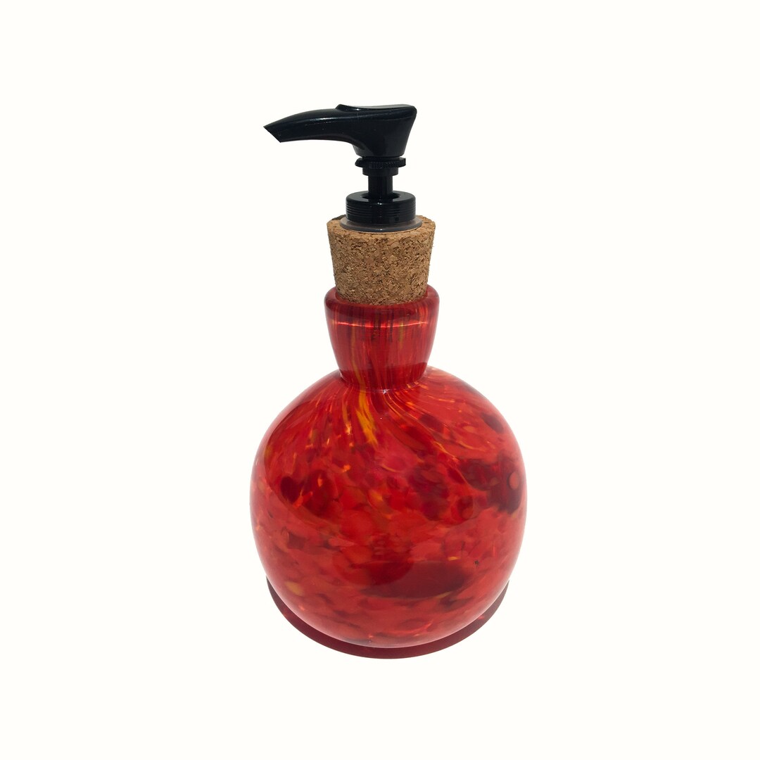 Red Soap Dispenser Lotion Dispenser Refillable Reusable Soap Pump Etsy