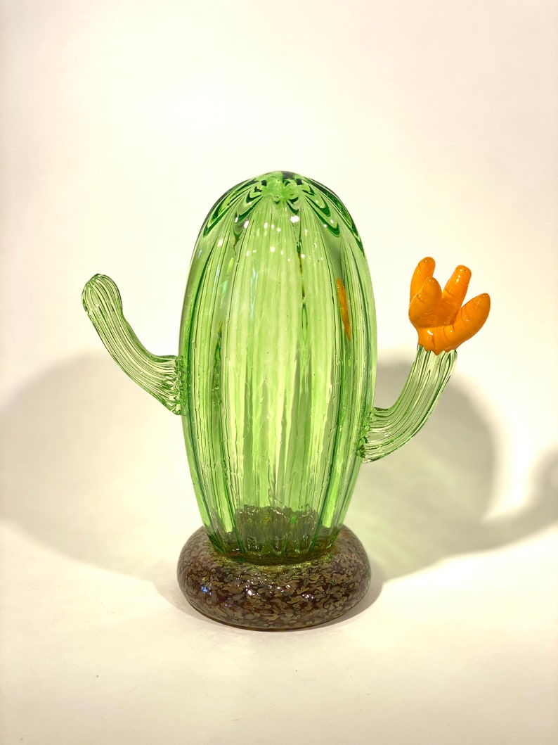 Saguaro Sculpture Cactus Lover Glass Cacti Etsy