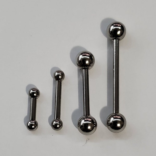 18g Straight Basic Surgical Stainless Steel Barbell