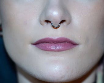 tiny septum ring etsy