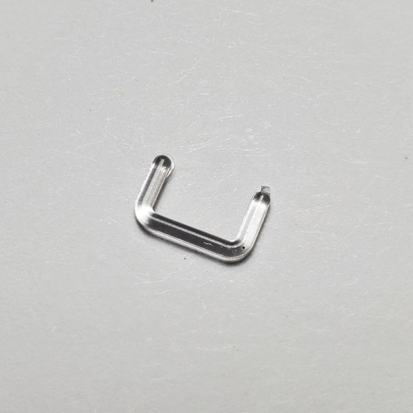 Clear Septum Retainer 14g 14g 12g 10g PTFE Acrylic