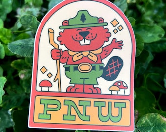 Beaver Pacific Northwest PNW Oregon Sticker