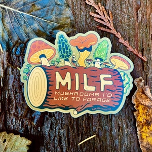 Mushrooms I'd Like To Forage Vinyl Sticker by Slow Hike Collective