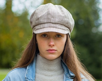 Newsboy cap women, Tweed cap, warm winter hat, beautiful cap, style hat.