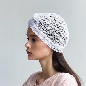 Summer lace turban for women light and comfortable to wear image 2