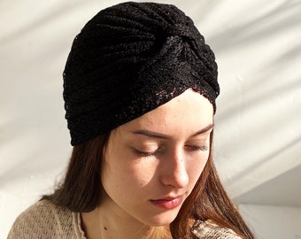 Turban d'été en dentelle pour femme - léger et agréable à porter