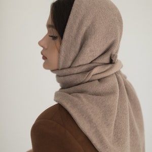 Wool head scarf for women make your style elegant in this winter image 2