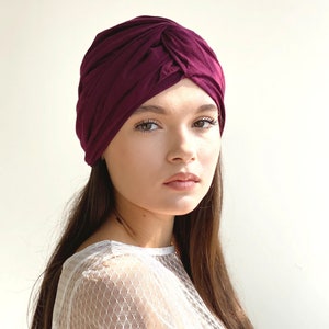 Turban head wrap for women fits in all seasons image 3