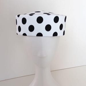 Straw Polka Dot Hat - Etsy UK