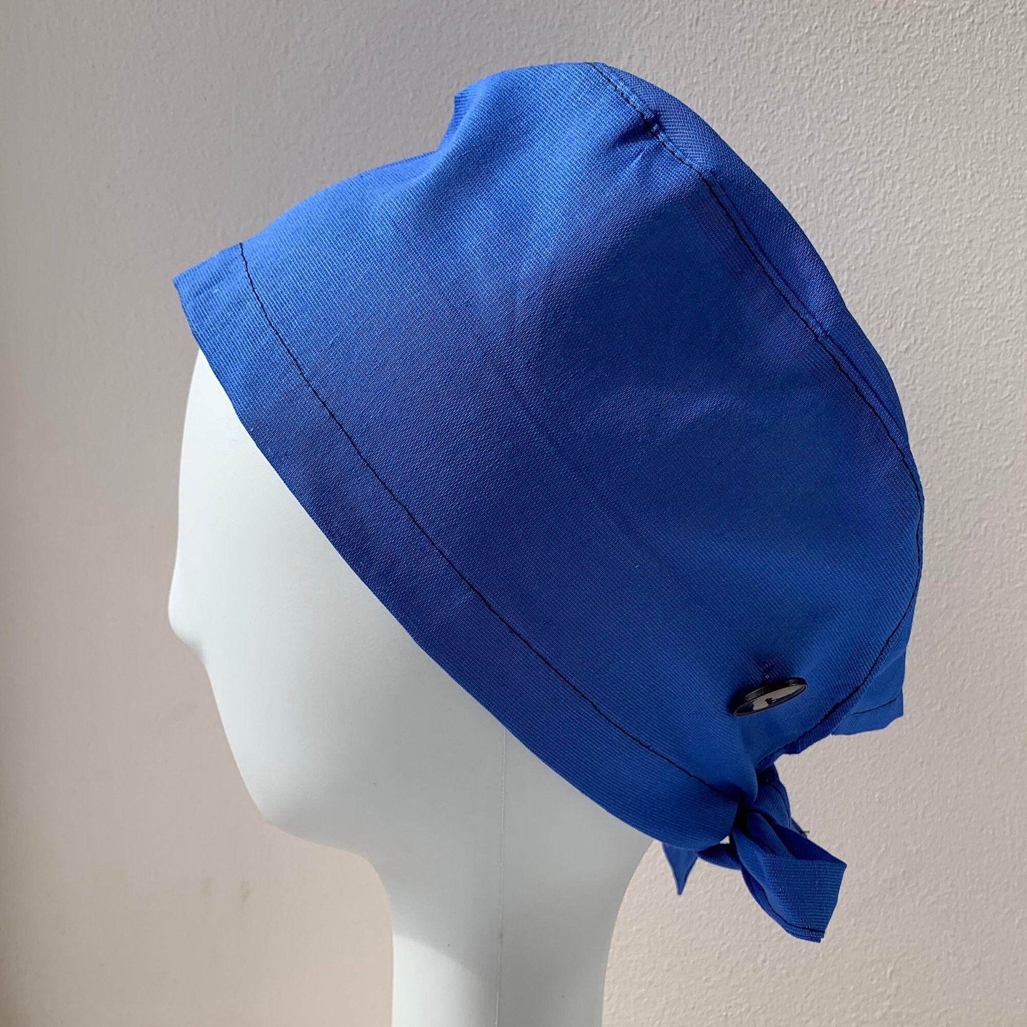 Scrub cap for men with buttons made of light pure cotton Etsy