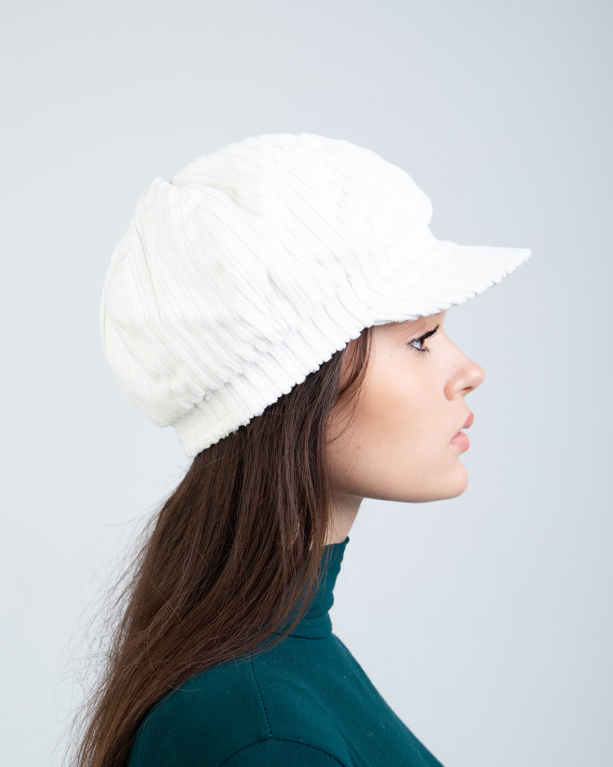 White newsboy cap for women made of 100 pure cotton Etsy