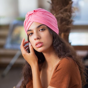 Turban woman, cotton turban hat, fashion turban, hair turban, hair wrap image 2