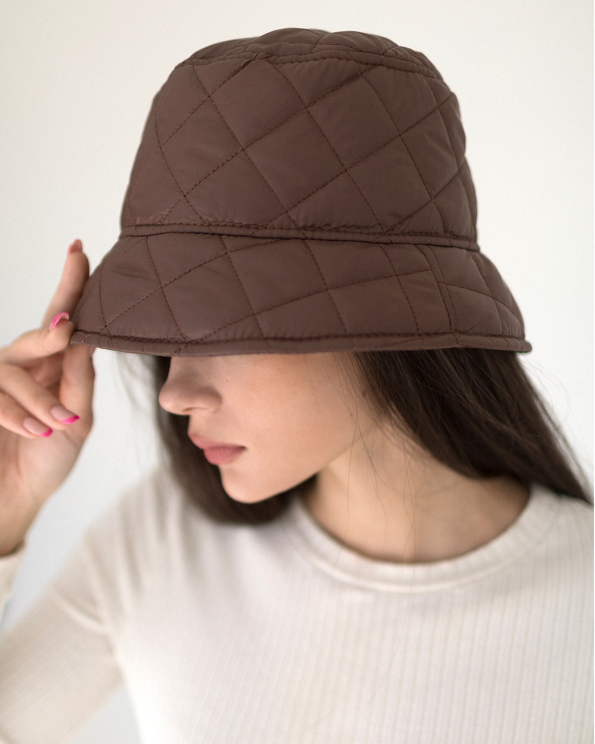 Quilted rain hat hotsell