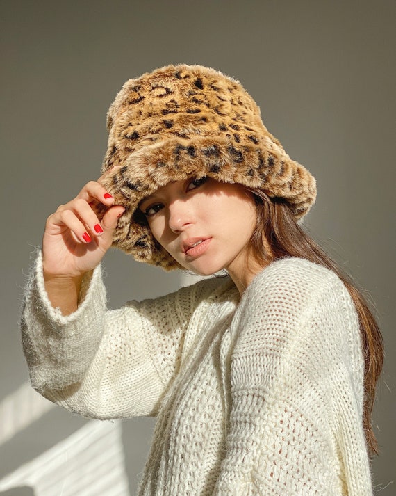 Fur Bucket Hat for Women Winter Bucket Hat Fur Winter Hat. Etsy