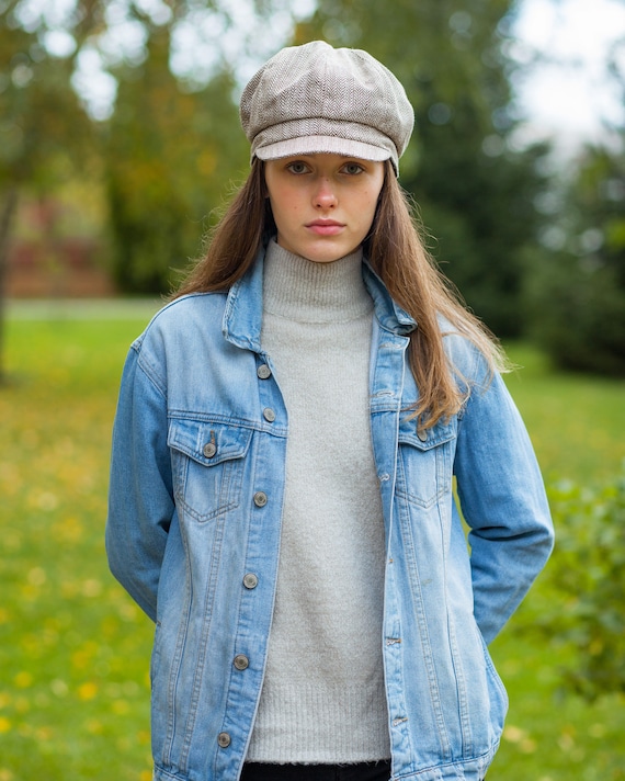 Newsboy Cap Women Tweed Cap Warm Winter Hat Beautiful Cap Etsy