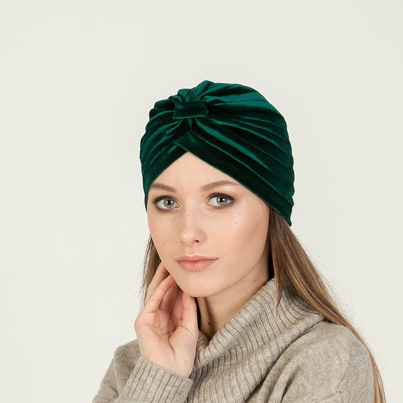 Velvet turban headband vintage turban velvet headwrap velvet knot turban