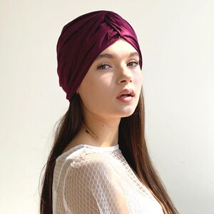 Turban head wrap for women fits in all seasons image 4