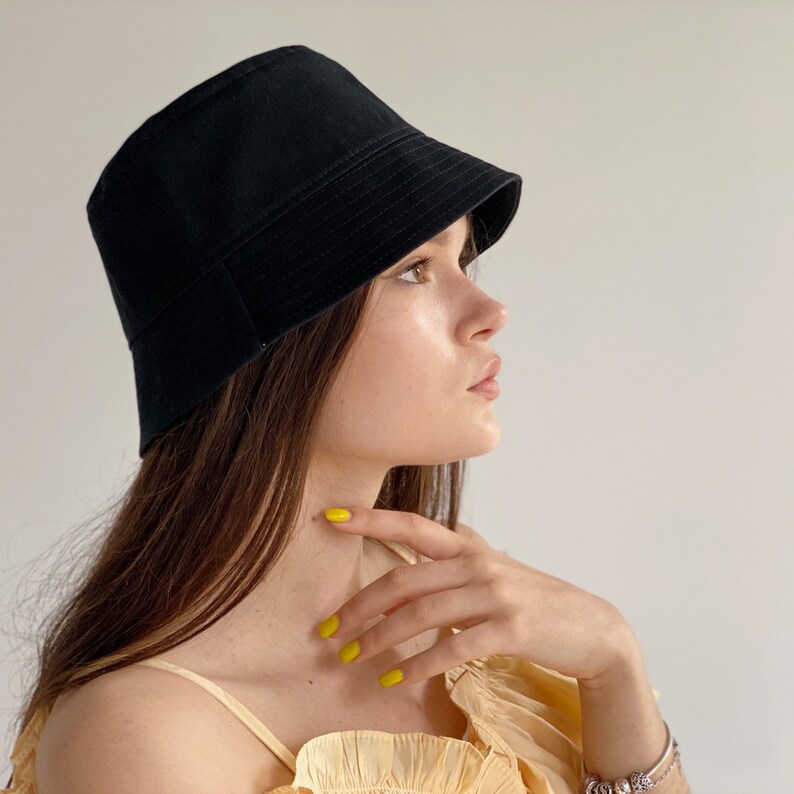 Summer Bucket Hat for Women Cotton Bucket Hat. Etsy