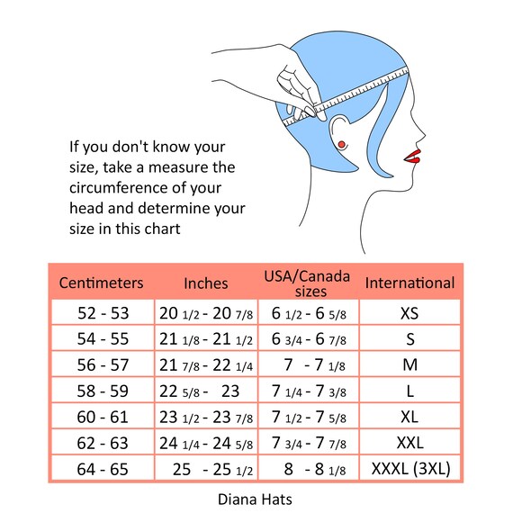 Head Wrap Size Chart