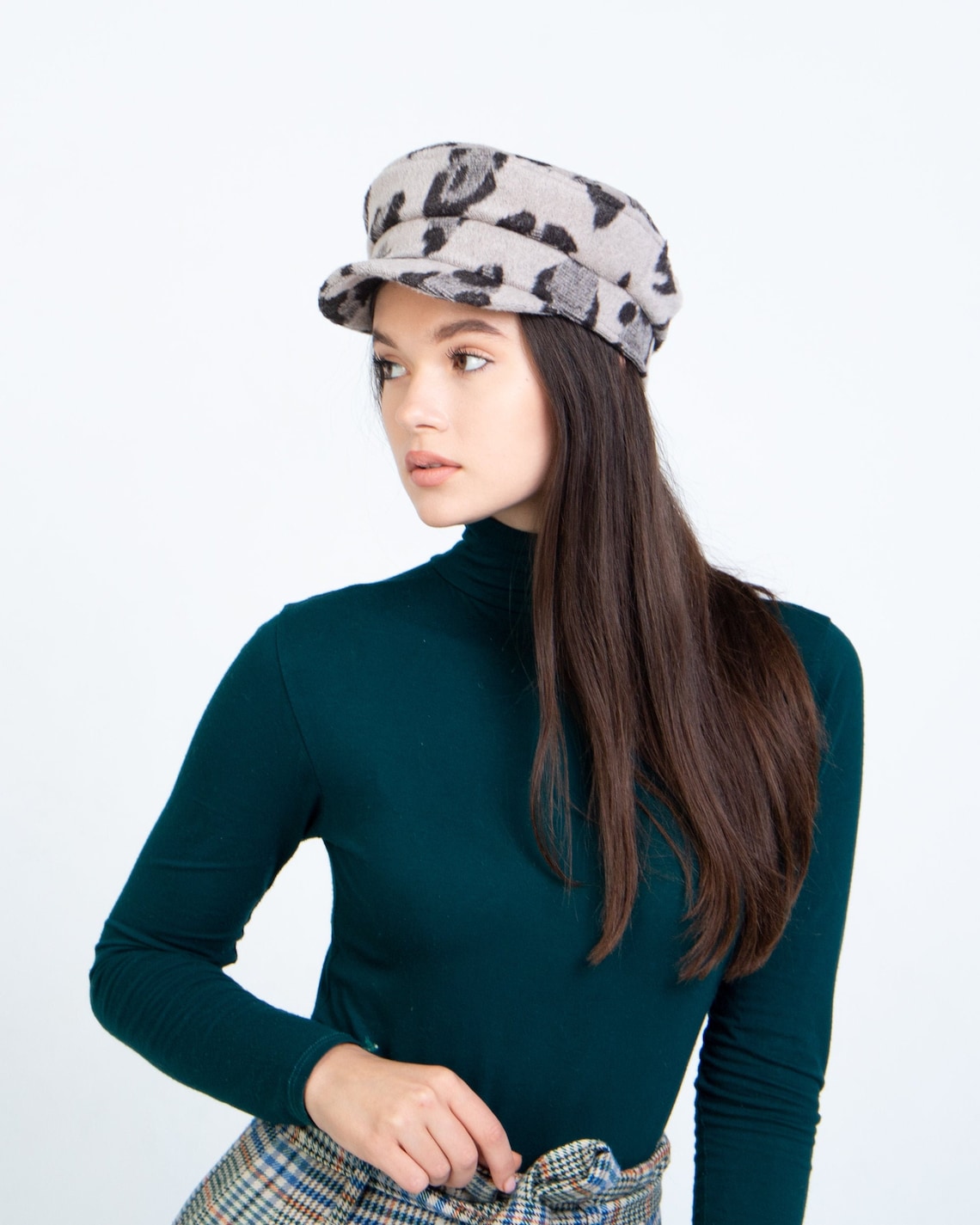 Baker Boy Hat for Women With Print Etsy