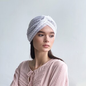 Summer lace turban for women light and comfortable to wear image 3