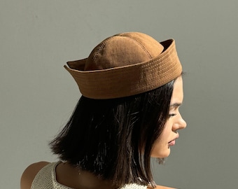 Cotton Sailor Panama Hat: Handmade Summer Sun Hat