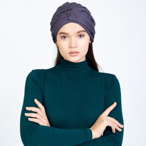 Turban head wrap for women fits in all seasons image 5