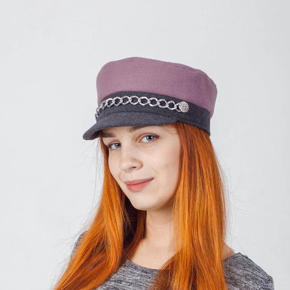 baker boy cap for women pink newsboy cap polish cap flat Etsy