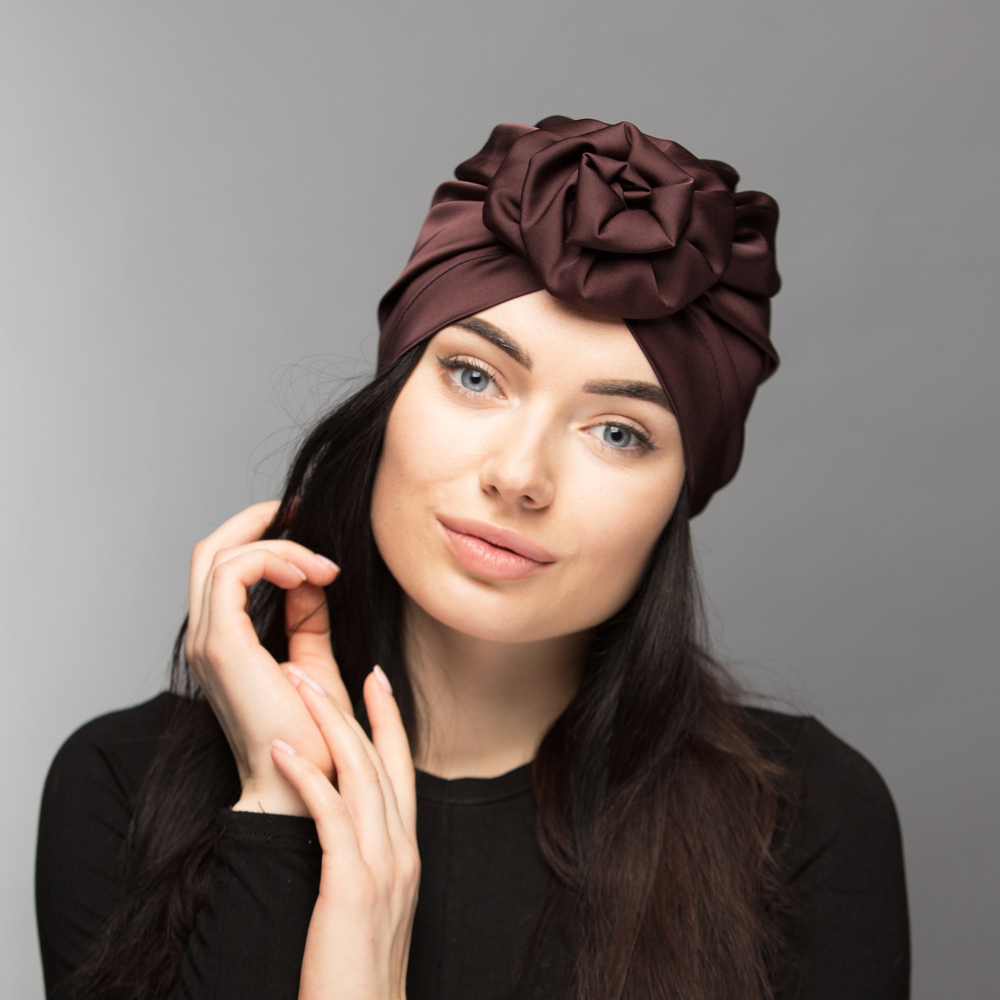 Silk turban women. Silk head wrap. Fashion turban. Turban hat Etsy