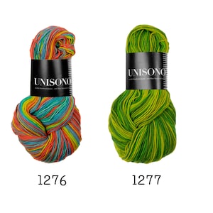 Atelier Zitron Unisono Color Merino Extrafine Yoyoba & Aloe Vera 100g/3.53 oz. Sport, 300m Mulesingfree, Ecotex 100, New Wool image 7