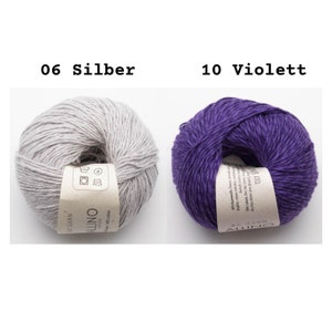 Allino Belgian linen and cotton 50g Knitting yarn, crochet yarn, summer yarn, BC yarn image 2
