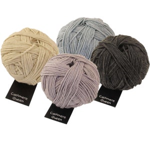 Cashmere Queen - Lana Schoppel - Lana Vergine (Merino medium), Cashmere, Seta - Filati di Lusso - Lusso - made in Germany