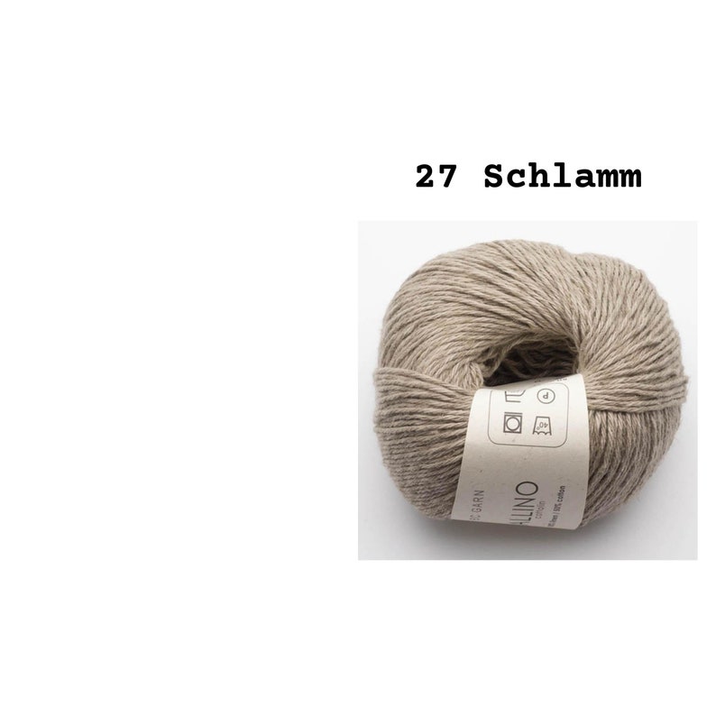 Allino Belgian linen and cotton 50g Knitting yarn, crochet yarn, summer yarn, BC yarn image 5