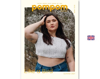 pompom quarterly - Issue 37 - Summer 2021 English Knitting Magazine - Many sizes up to 178cm chest circumference