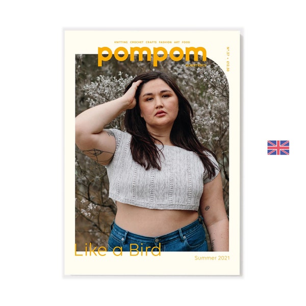 pompom quarterly - Issue 37 - Sommer 2021 Englisches Strickmagazin - Viele Größen bis zu 178cm Brustumfang