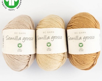 Semilla Grosso GOTS - BC yarn - virgin wool - 50g ball - needle size 4-5 mm