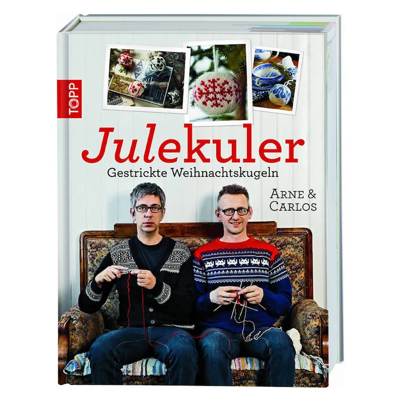 Livre Tricot Julekuler Boules De Noël Tricotés Arne Carlos Topp Verlag Allemand Décorations De Noël Boules De Noël Idée Cadeau