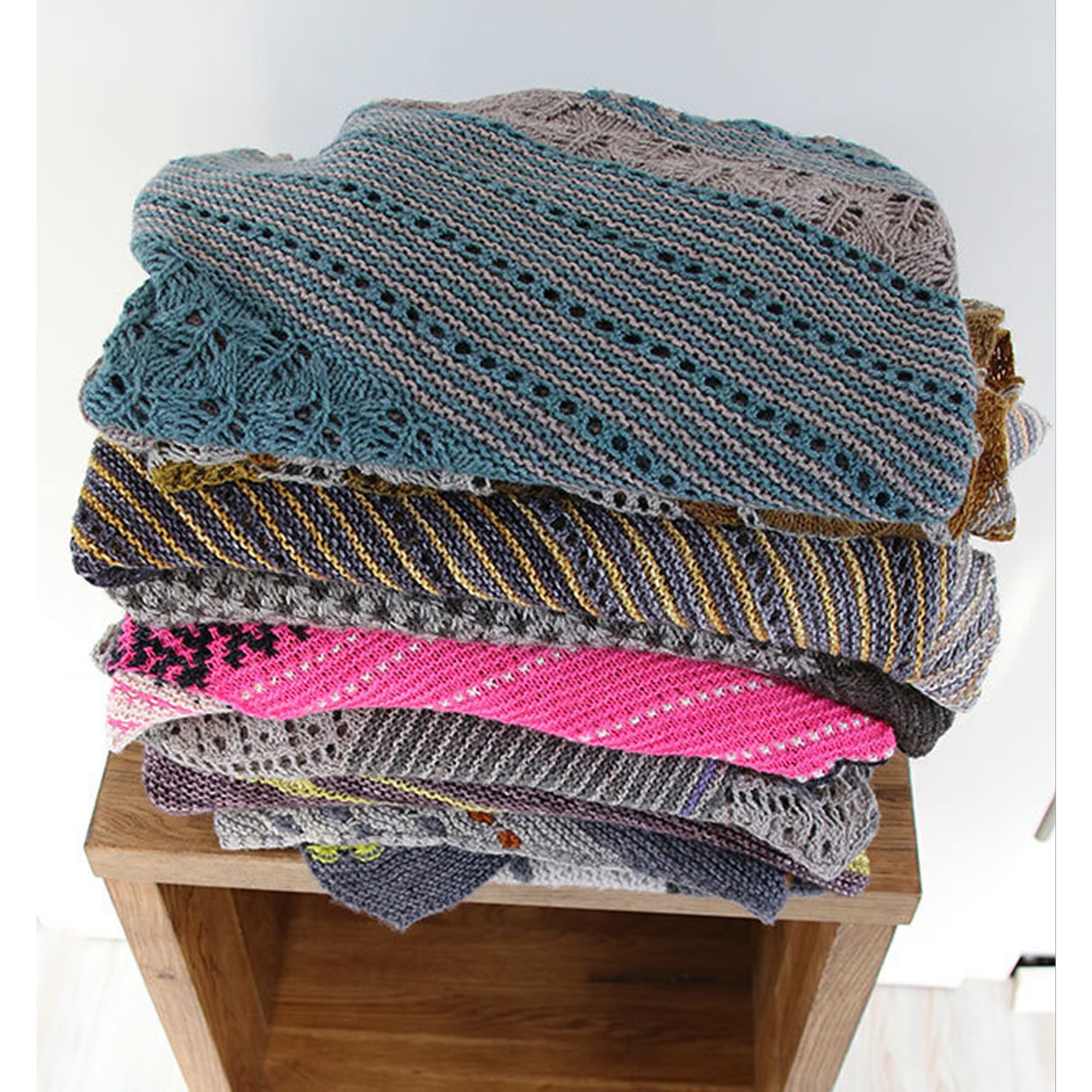 colorwork shawls by melanie berg